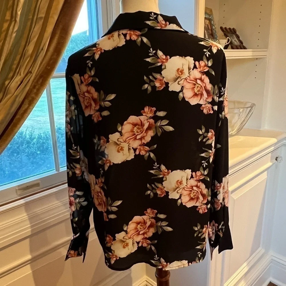 Likely Sophia black floral mimi top Revolve size small - Picture 5 of 14